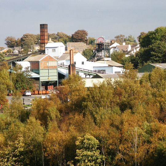 Winding House, Heapstead and Headstock at Caphouse Colliery
