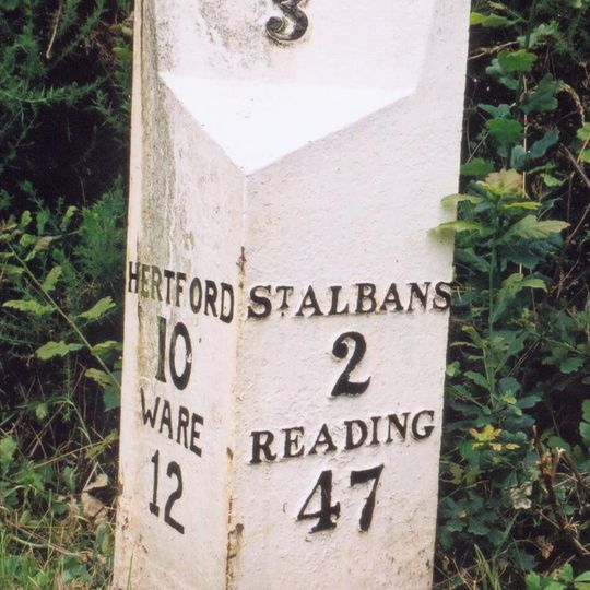 Milepost On North Side Of Road, South Of Oaklands College
