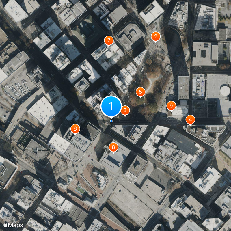 Area code 404 Map
