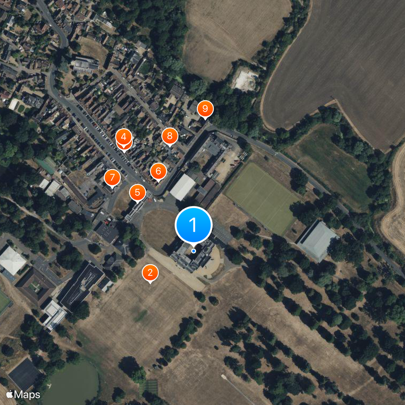 Castillo de Kimbolton Mapa