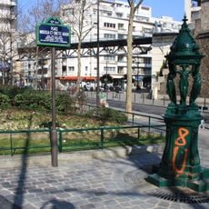 Fontaine Wallace, place Moussa-et-Odette-Abadi
