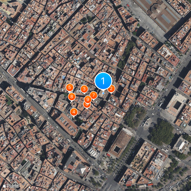 Santa María del Mar Kaart