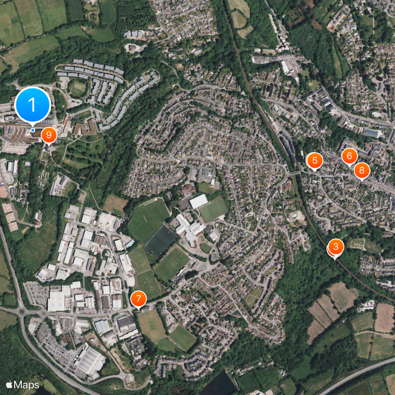 Falmouth University Map