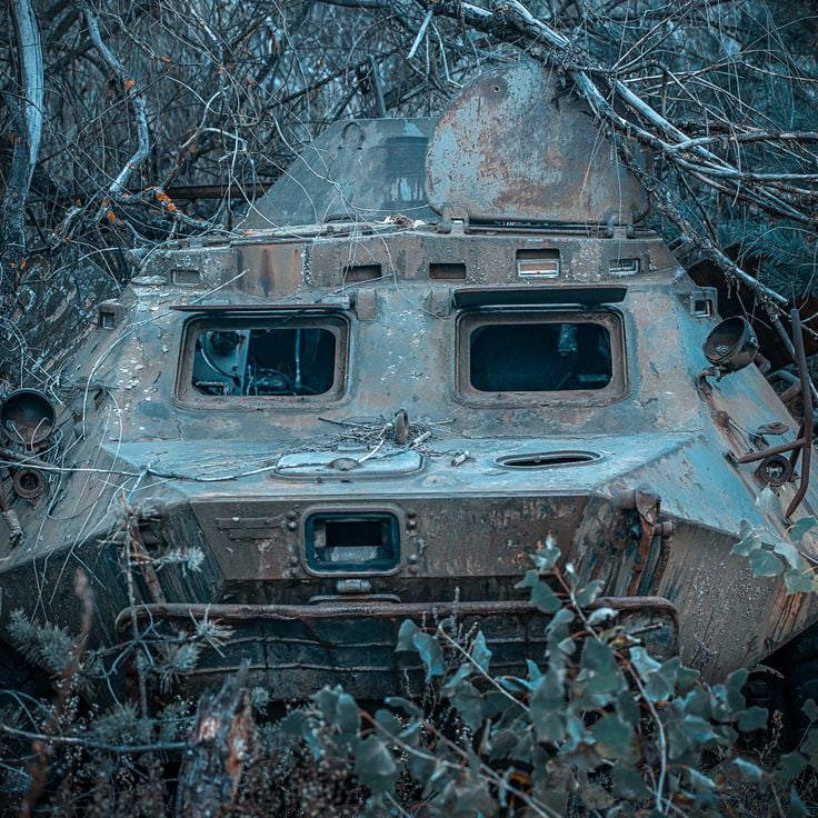 Cmentarz pojazdów w Czarnobylu