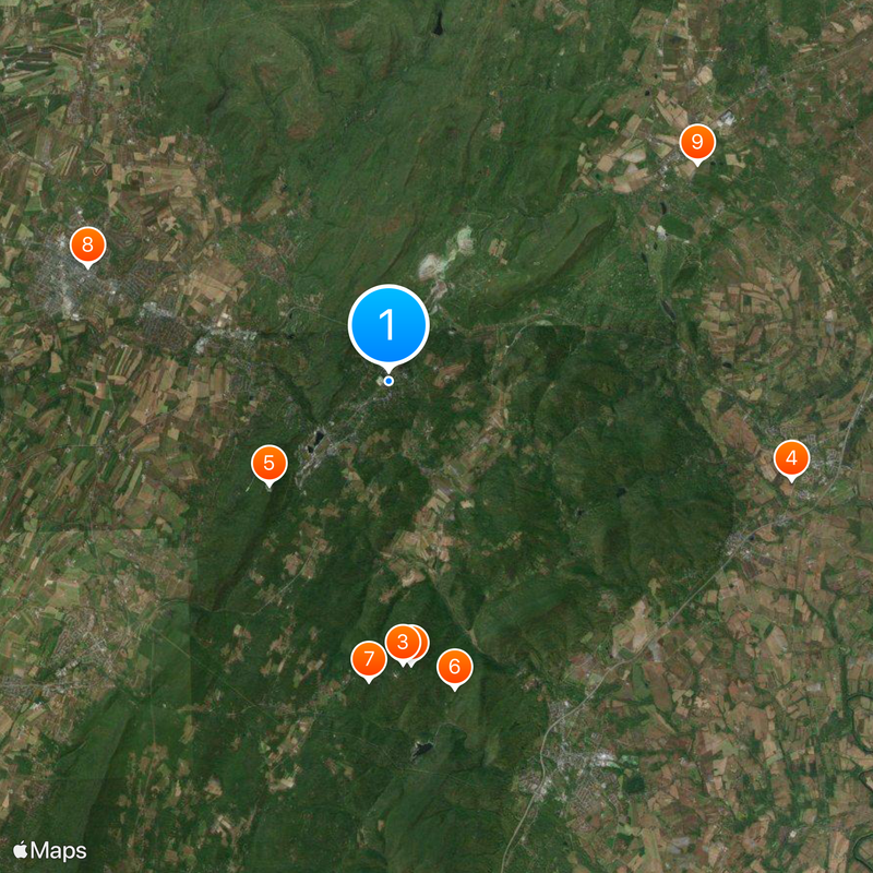 Blue Ridge Summit Map