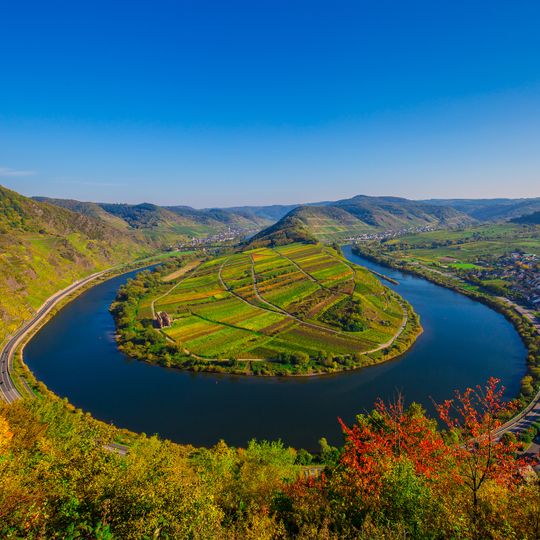 Blick auf Moselschleife Calmont