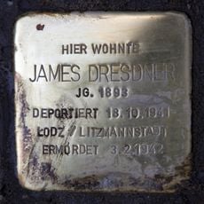 Stolperstein en memoria de James Dresdner