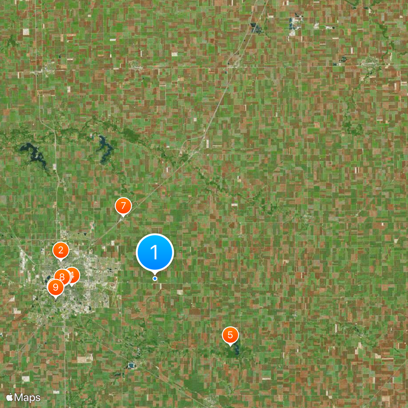 Contea di McLean Mappa