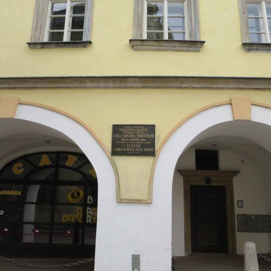 Pamětní deska politického listu Slovan v Kutné Hoře