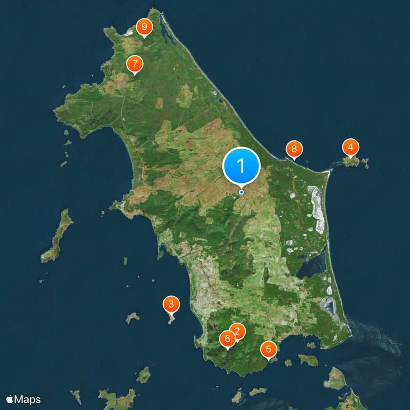 Flinders Island Map