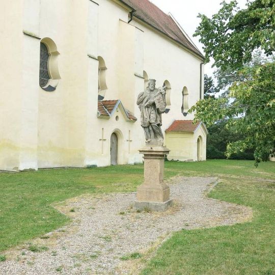 Socha svatého Jana Nepomuckého v Čertovské ulici v Mělníku