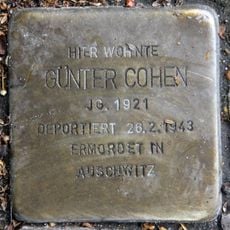 Stolperstein en memoria de Günter Cohen