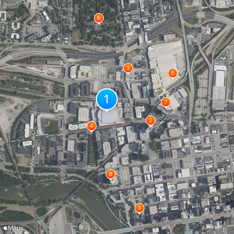 Nationwide Arena Map