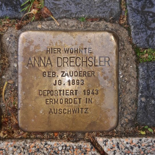 Stolperstein en memoria de Anna Drechsler