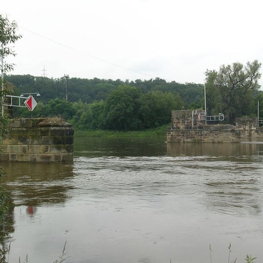 Former railway bridge in Kralupy nad Vltavou