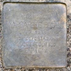 Stolperstein à la mémoire de Margarete Brühl