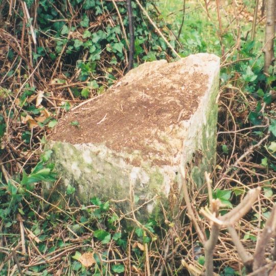 Milestone, Nuttings Wood; between Green Barn Farm and Widmere Lane