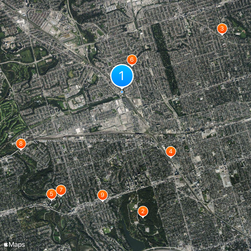 Union Pearson Express Map