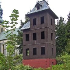 Tower of fire station in Krásná Lípa