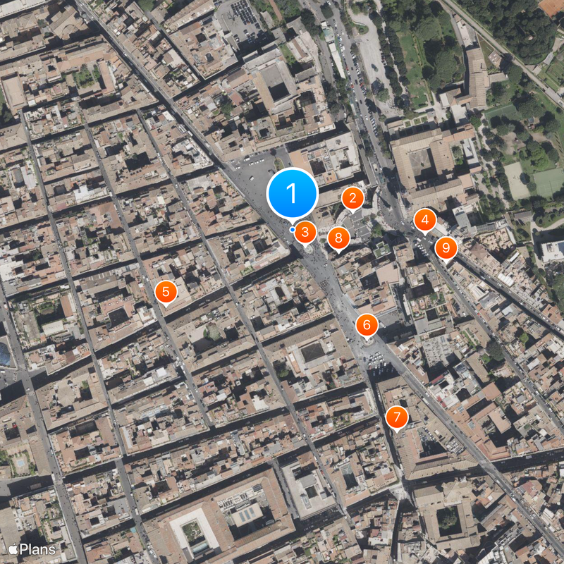 Piazza di Spagna Kaart