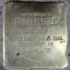 Stolperstein dedicated to Gerhard Bruck