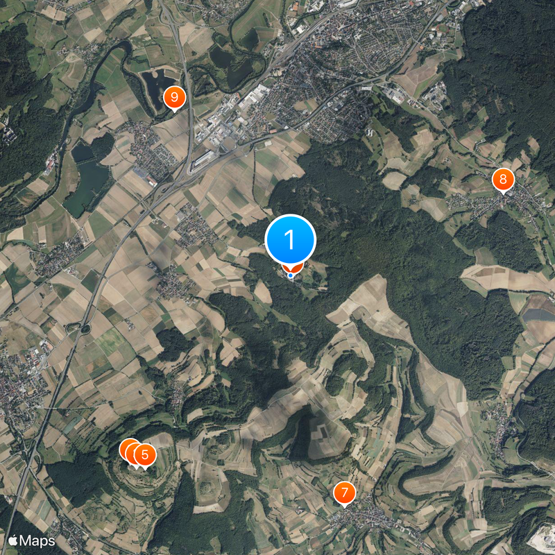 Basilika Vierzehnheiligen Karte