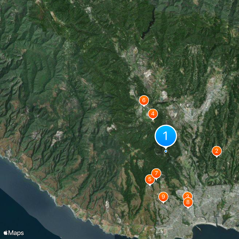 Henry Cowell Redwoods State Park Map