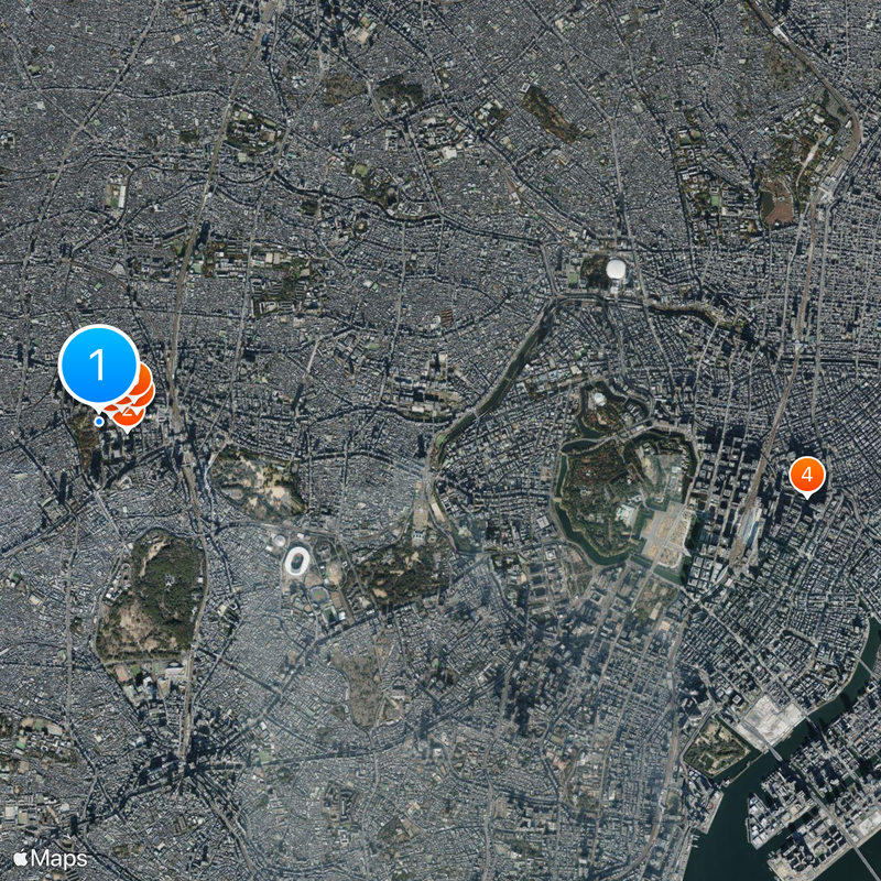 Hyatt Regency Tokyo Map